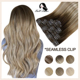 8Pcs Seamless Clip Ins