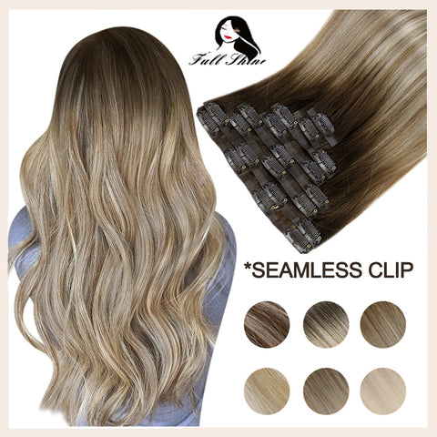 8Pcs Seamless Clip Ins