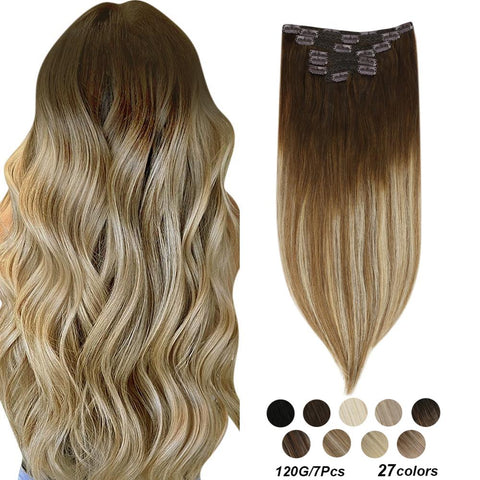 7Pcs/Set 22" Remy Clip Ins