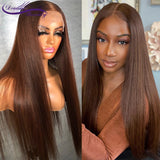 Straight Brown Lace Frontal Wig