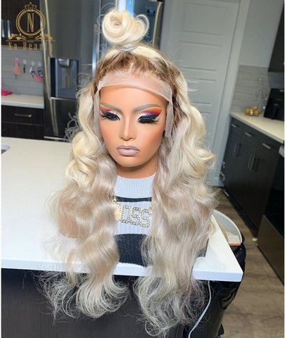 Ombre Blonde HD Transparent Lace Wig